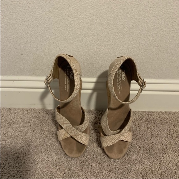 TOMS Sienna cork wedges size 9 - Picture 4 of 5